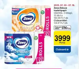 Tesco Zewa Deluxe toalettpapír ajánlat
