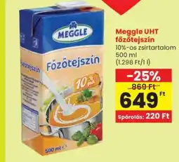 Spar MEGGLE UHT Főzőtejszín ajánlat