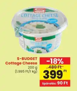 Spar S-BUDGET Cottage Cheese ajánlat