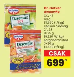 Spar Dr. Oetker dzsemfix ajánlat