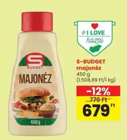Spar S-BUDGET majonéz ajánlat
