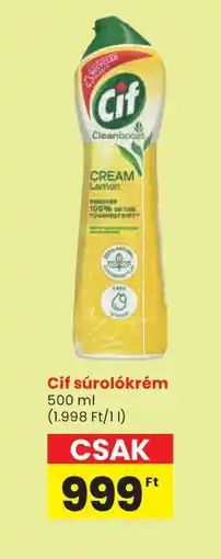 Spar CIF Súrolókrém ajánlat