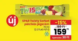 Spar SPAR Twisty Sorbet pálcikás jégkrém ajánlat
