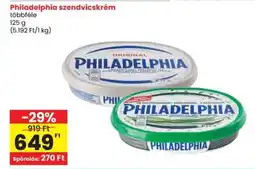 Spar Philadelphia szendvicskrém ajánlat