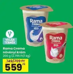 Spar Rama Crema növényi krém ajánlat