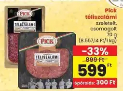 Spar PICK Téliszalámi ajánlat