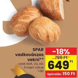 Spar SPAR VADKOVÁSZOS VEKNI ajánlat