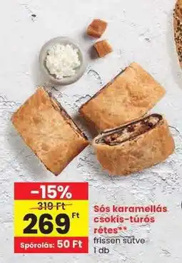 Spar Sós karamellás csokis-túrós rétes ajánlat