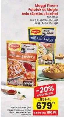Spar Maggi Finom Falatok és Magic Asia tésztás készétel ajánlat