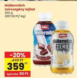 Spar Müllermilch zsírszegény tejital ajánlat