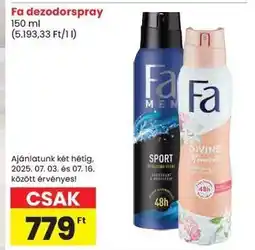 Spar Fa dezodorspray ajánlat