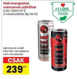 Spar Hell energiaital, szénsavas üdítőital ajánlat