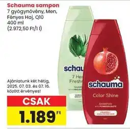 Spar SCHAUMA Sampon ajánlat