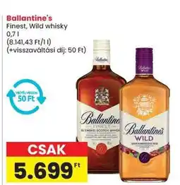 Spar Ballantine's Finest, Wild whisky ajánlat