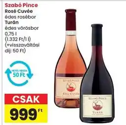 Spar Szabó Pince Rosé Cuvée / Turán ajánlat