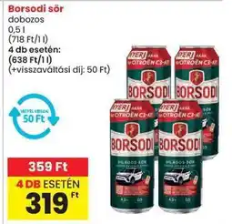 Spar Borsodi sör ajánlat