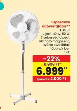 Spar Esperanza állóventilátor ajánlat