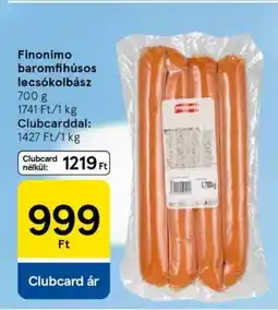 Tesco Finonimo baromfihúsos lecsókolbász ajánlat