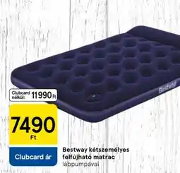 Tesco Bestway kétszemélyes felfújható matrac lábpumpával ajánlat
