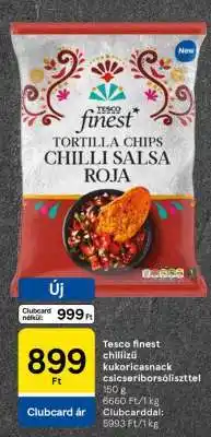 Tesco Tesco finest tortilla chips chilli salsa roja ajánlat