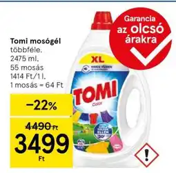 Tesco TOMI Mosógél ajánlat