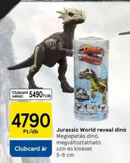 Tesco Jurassic World reveal dinó ajánlat