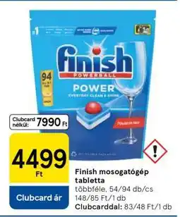 Tesco FINISH Mosogatógép-tabletta ajánlat