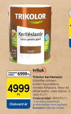 Tesco Trikolor kerítéslazúr ajánlat