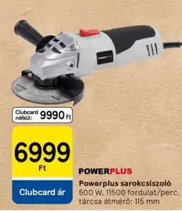 Tesco Powerplus sarokcsiszoló ajánlat
