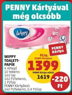 PENNY Wippy Toalettpapír ajánlat