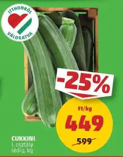 PENNY Cukkini ajánlat