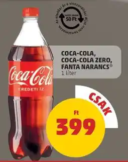 PENNY Coca Cola / Coca Cola Zero / Fanta narancs ajánlat