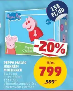 PENNY PEPPA MALAC JÉGKRÉM MULTIPACK ajánlat