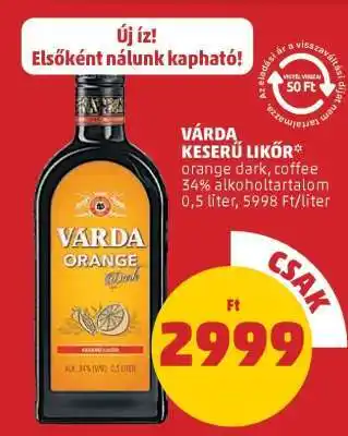 PENNY Várda Keserű Likőr ajánlat