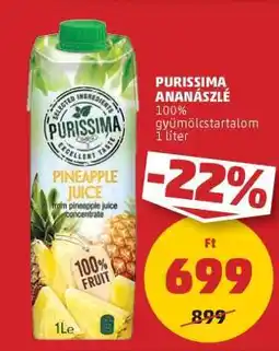 PENNY PURISSIMA ANANÁSZLÉ ajánlat