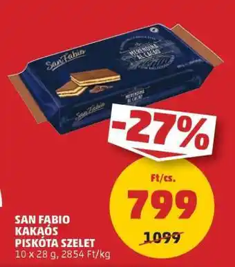 PENNY SAN FABIO KAKAÓS PISKÓTA SZELET ajánlat