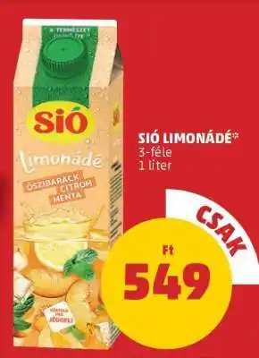 PENNY Sió Limonádé ajánlat