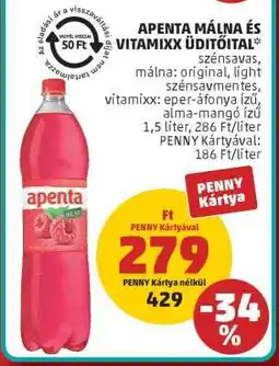 PENNY Apenta Málna és Vitamixx Üdítőital ajánlat