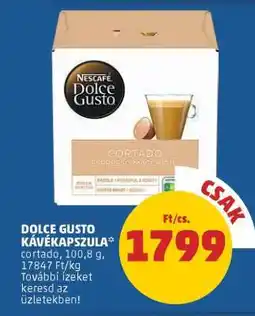 PENNY Dolce Gusto Kávékapszula ajánlat