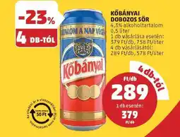 PENNY Kőbányai Dobozos Sör ajánlat