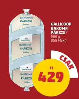 PENNY Gallicoop Baromfi Párizsi ajánlat
