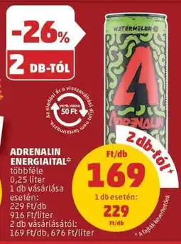 PENNY ADRENALIN Energiaital ajánlat