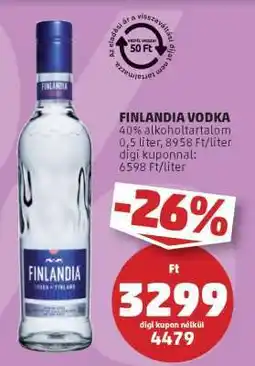 PENNY FINLANDIA Vodka ajánlat