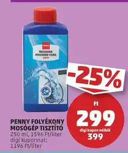 PENNY PENNY Folyékony Mosógép Tisztító ajánlat