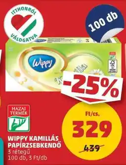 PENNY Wippy Kamillás Papírzsebkendő ajánlat