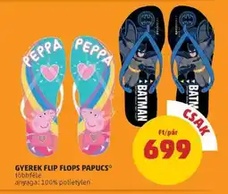 PENNY Gyerek Flip Flops Papucs ajánlat