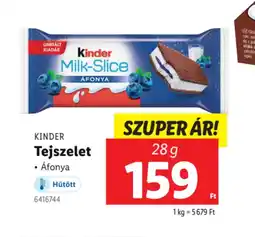 Lidl Kinder Tejszelet ajánlat