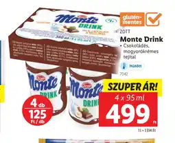 Lidl Zott Monte Drink ajánlat