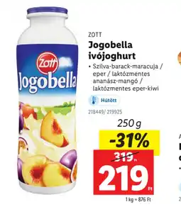 Lidl Zott Jogobella ivjoghurt ajánlat