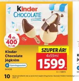 Lidl Kinder Chocolate Jégkrém ajánlat